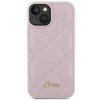Guess GUHCP15SPSQSQSP iPhone 15 / 14 / 13 6.1 różowy/pink hardcase Quilted Metal Logo